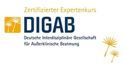 "Logo DIGAB: Deutsche interdisziplinäre Gesellschaft für außerklinische Beatmung"